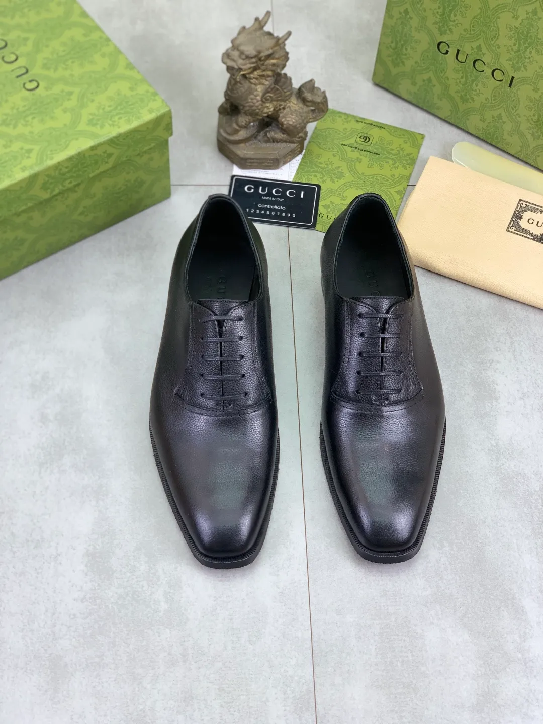 Men's men's shoes 💰P560 [New style] Water dyed cowhide 💰💎💎💎 [Gucci] GUCCI high-end men's formal business leather shoes, original order 1:1! Original imported high-end open-edge beaded calfskin, original metal buckle, imported first-layer cowhide lining for feet. Original outsole, men's shoe size: 39-44 (customized to 45) 2️⃣ colors available